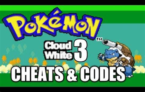 pokemon cloud white 3 cheats